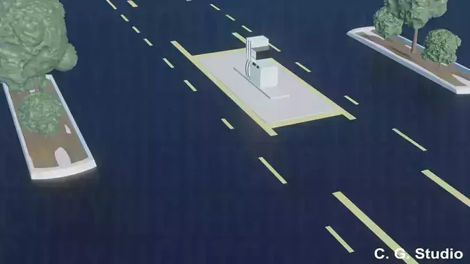 Small  Scene  EV Changer station