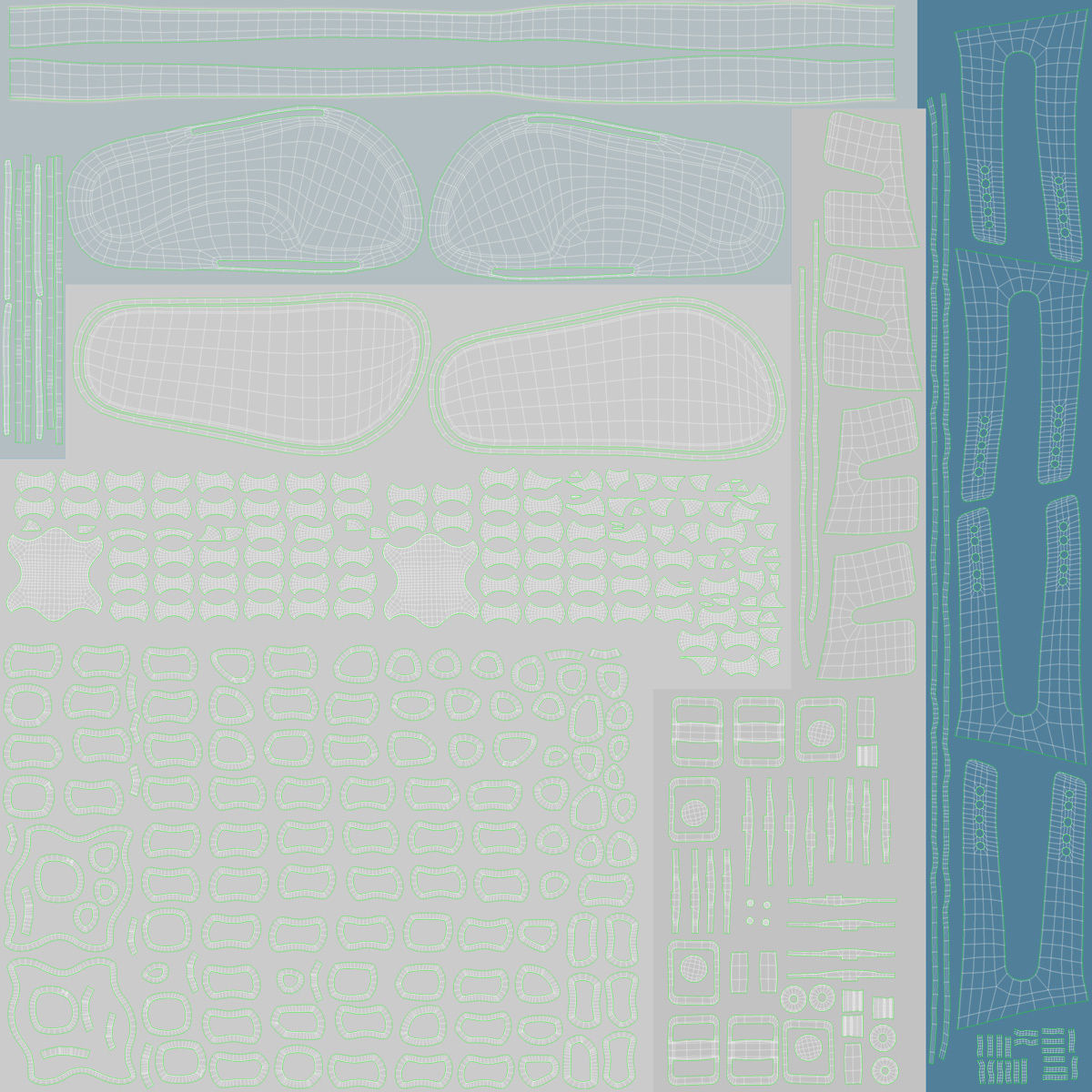 Children Sandals Low-poly 3D model_15