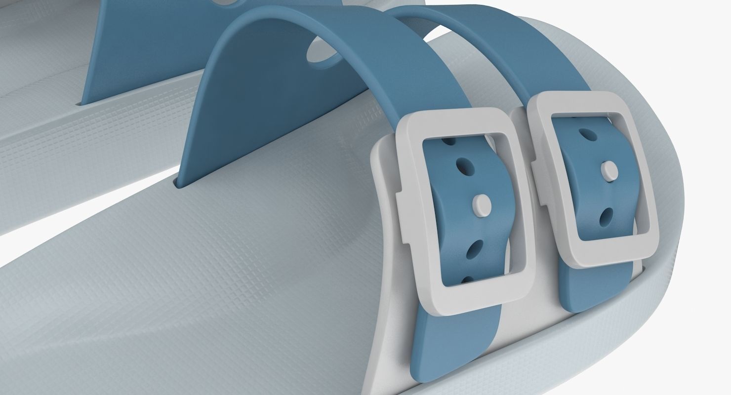 Children Sandals Low-poly 3D model_7