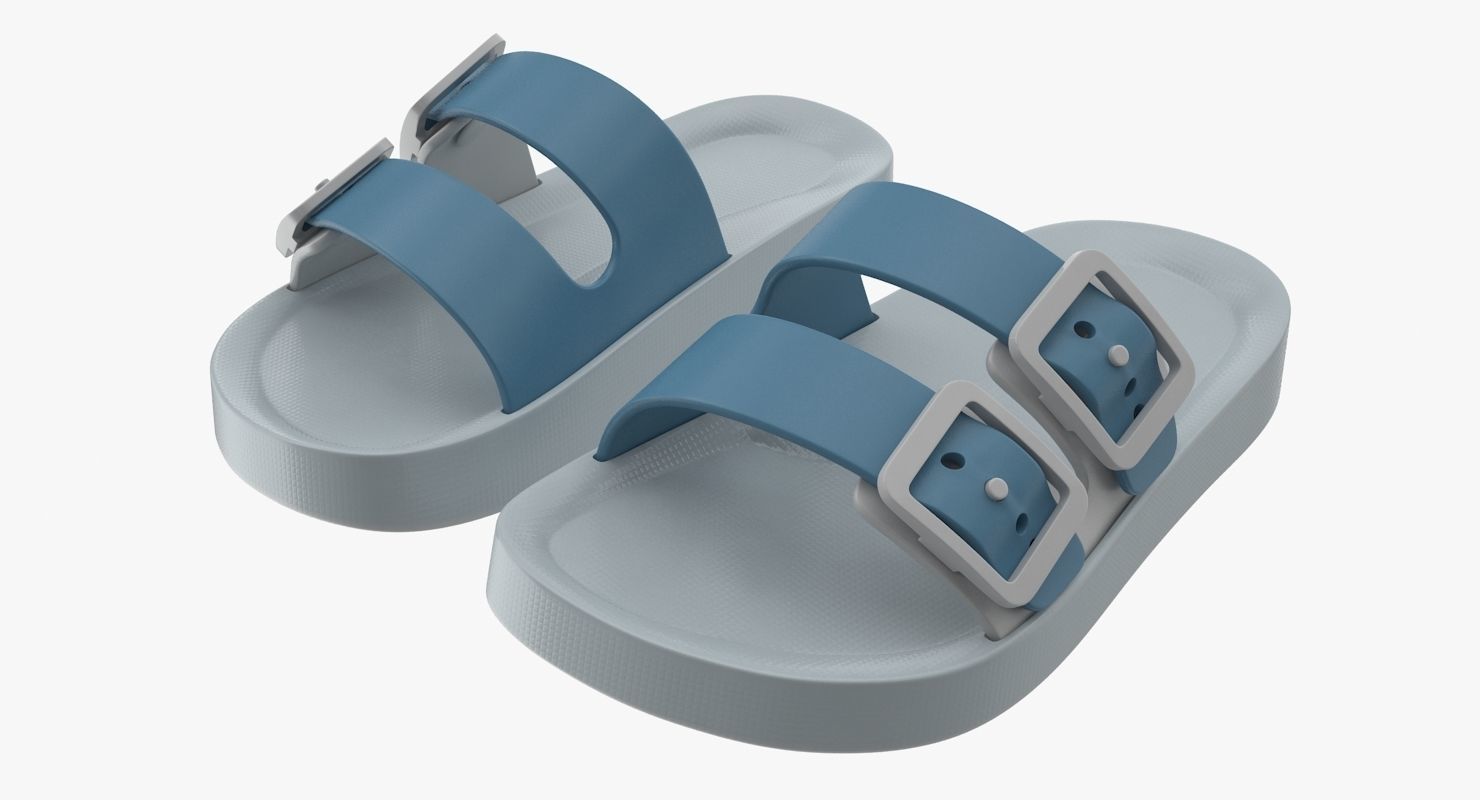 Children Sandals Low-poly 3D model_1