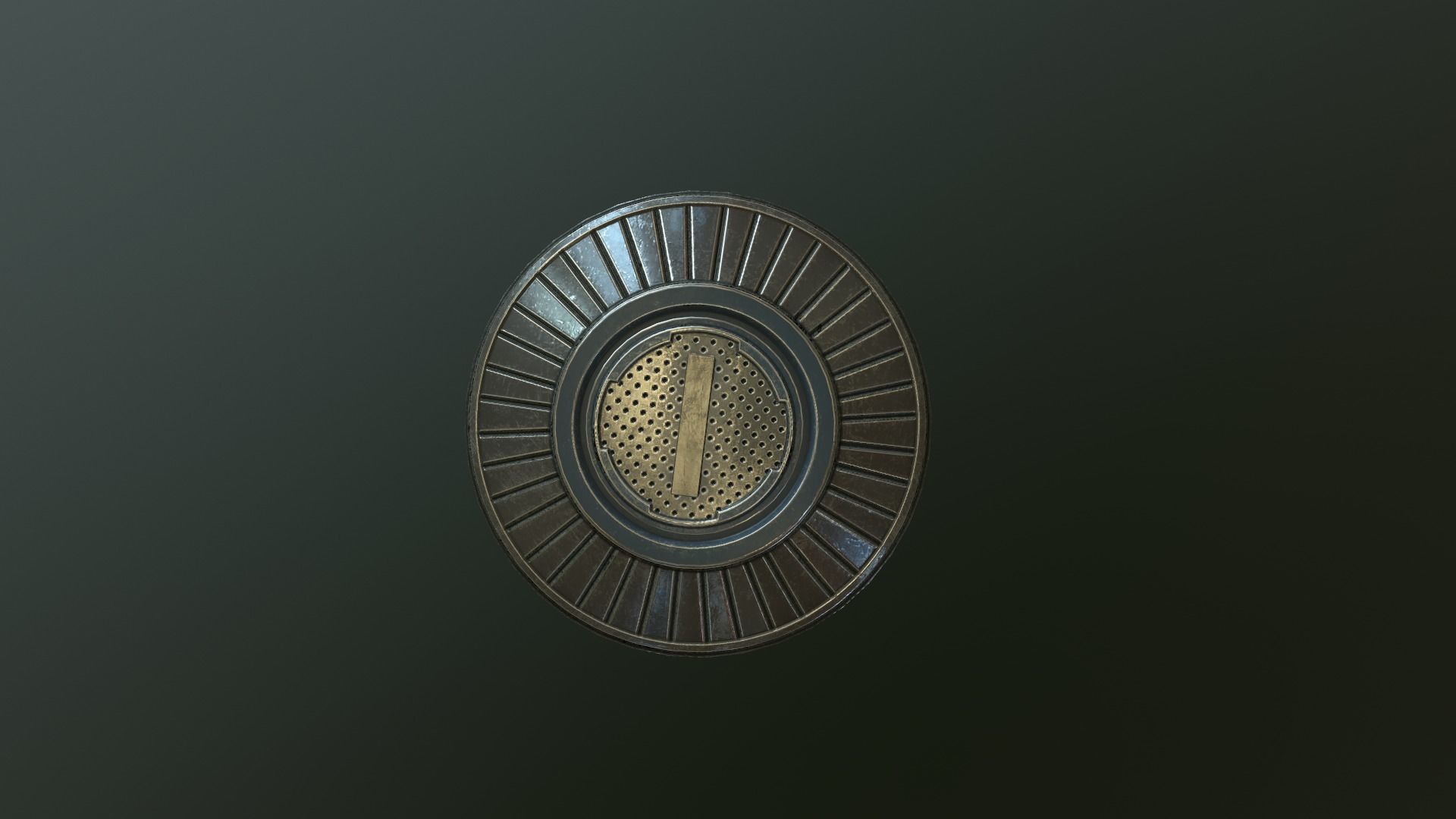 Sci FI Tank Low-poly 3D model_2