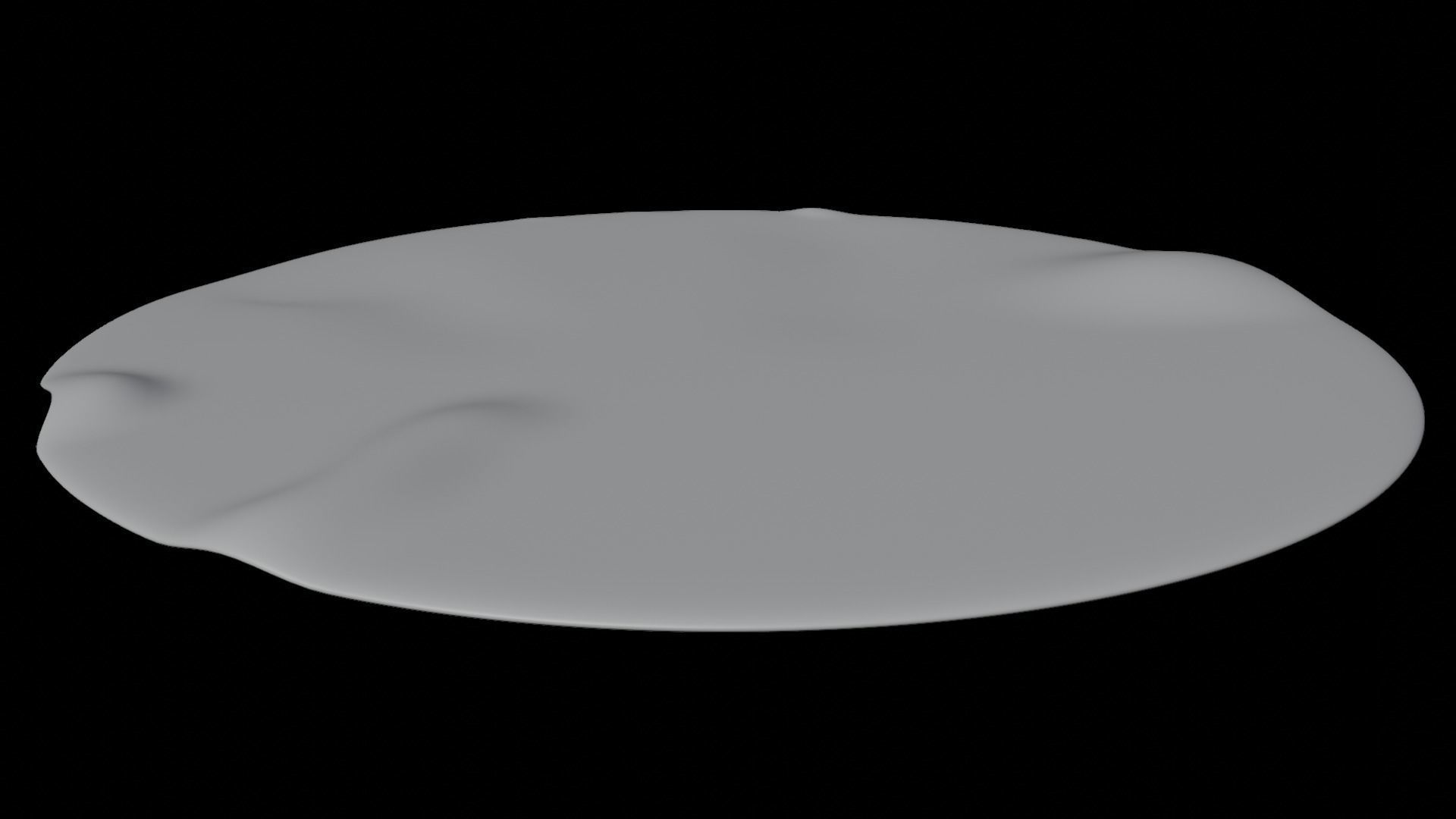 Circular Rug Low-poly 3D model_7