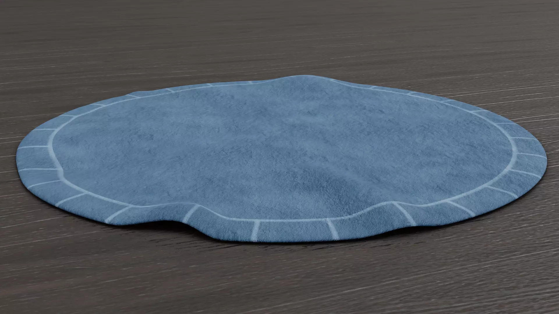 Circular Rug Low-poly 3D model_0