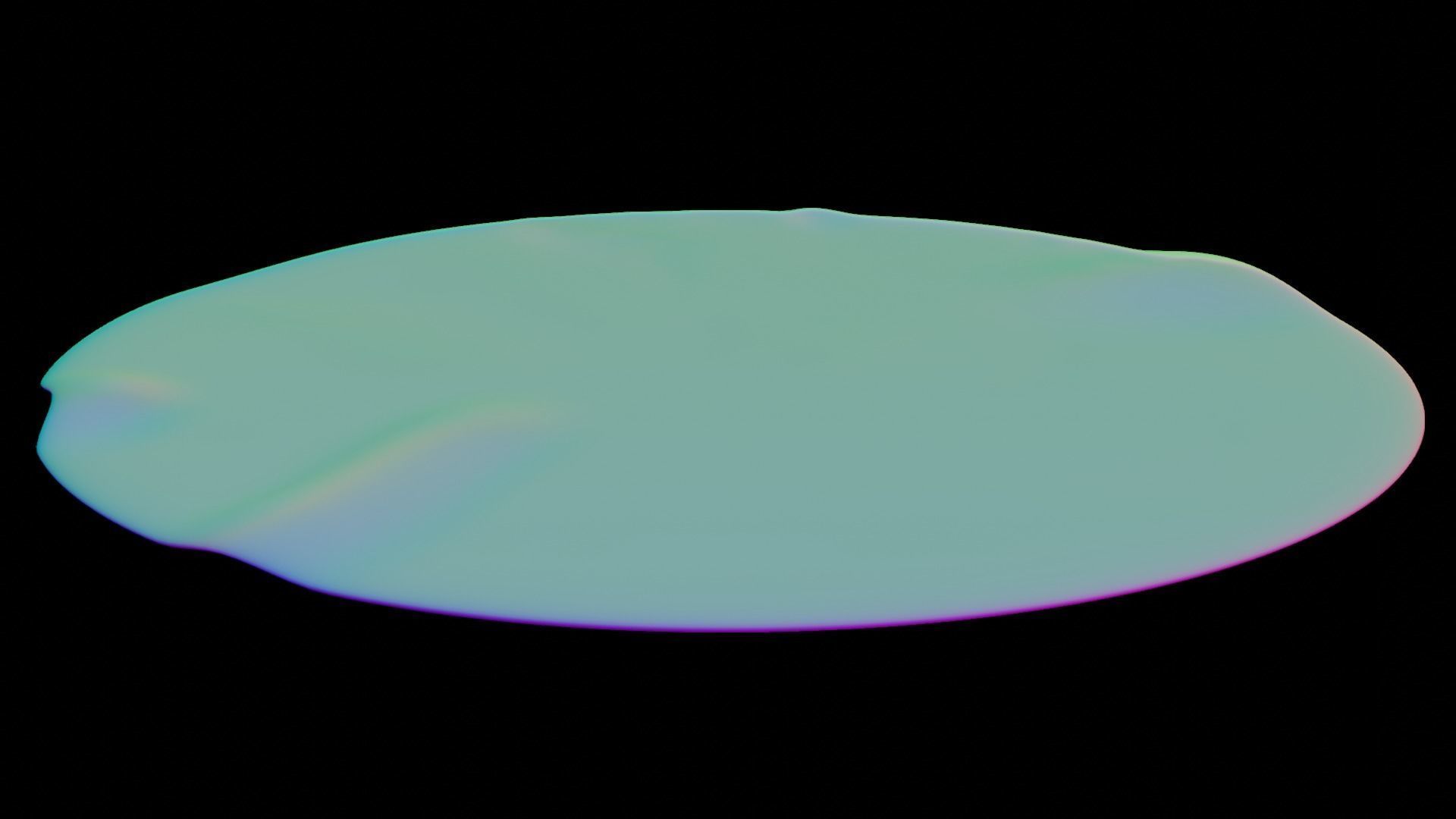 Circular Rug Low-poly 3D model_6