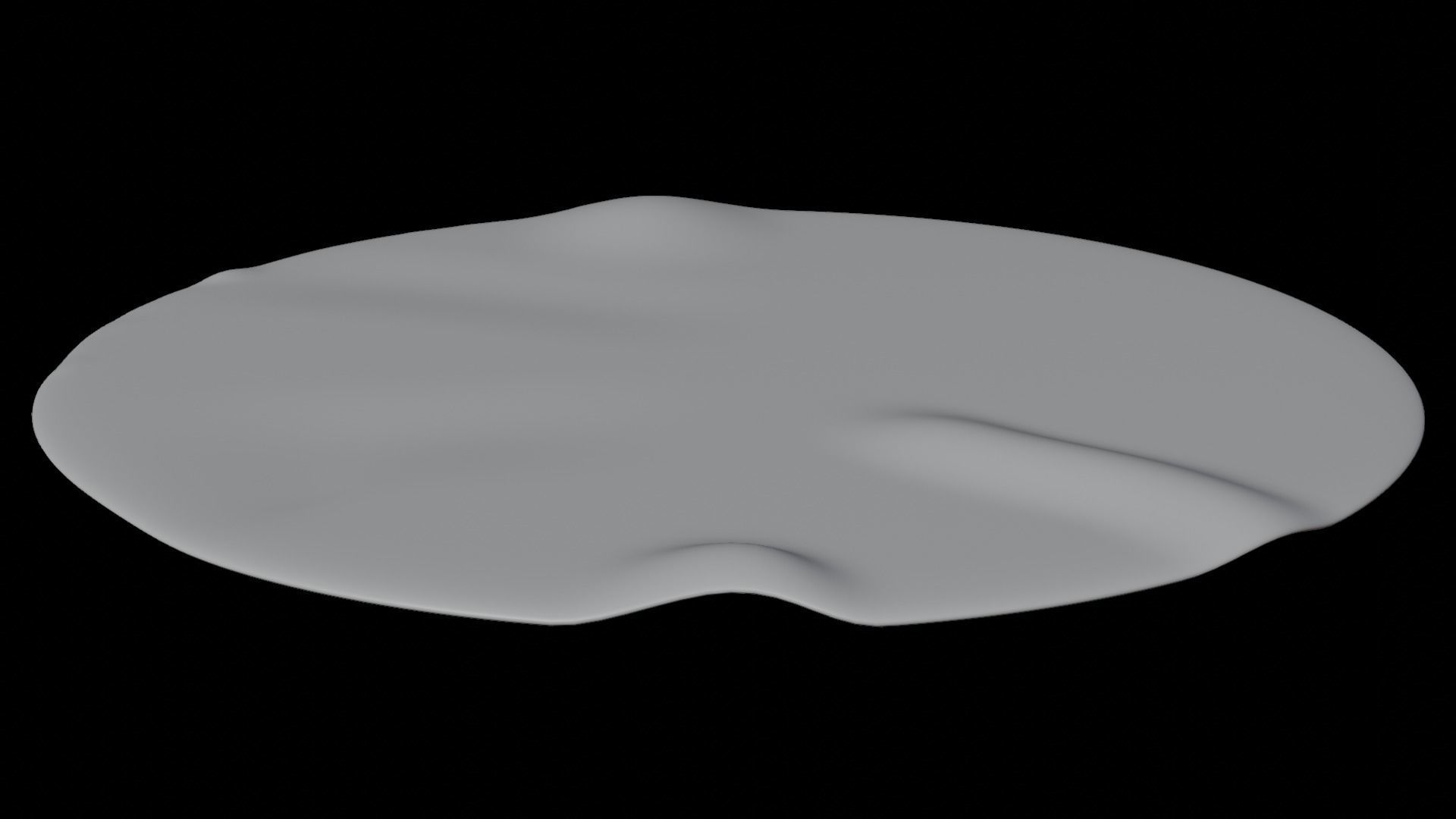 Circular Rug Low-poly 3D model_8