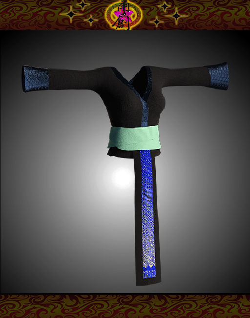 Character Creator - Hmong Female Costumes Low-poly 3D model_12