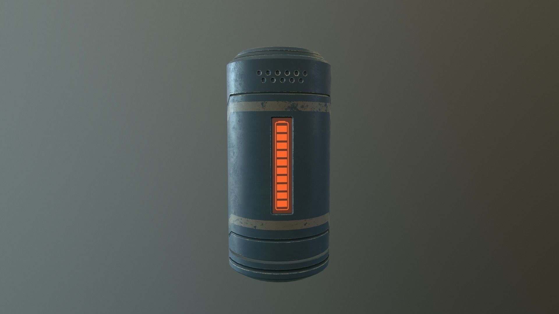 Sci Fi Power Cell Low-poly 3D model_4