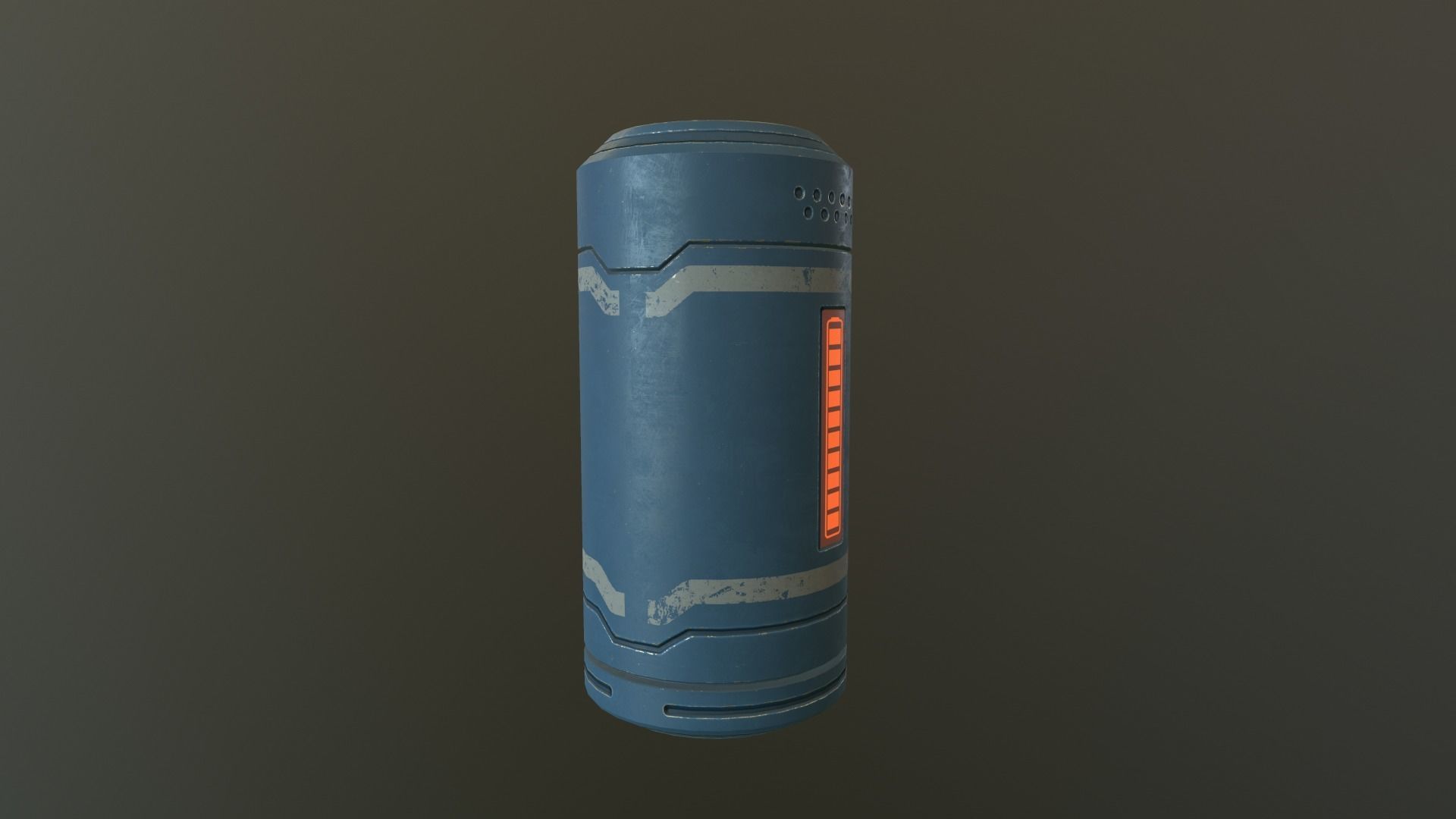 Sci Fi Power Cell Low-poly 3D model_3