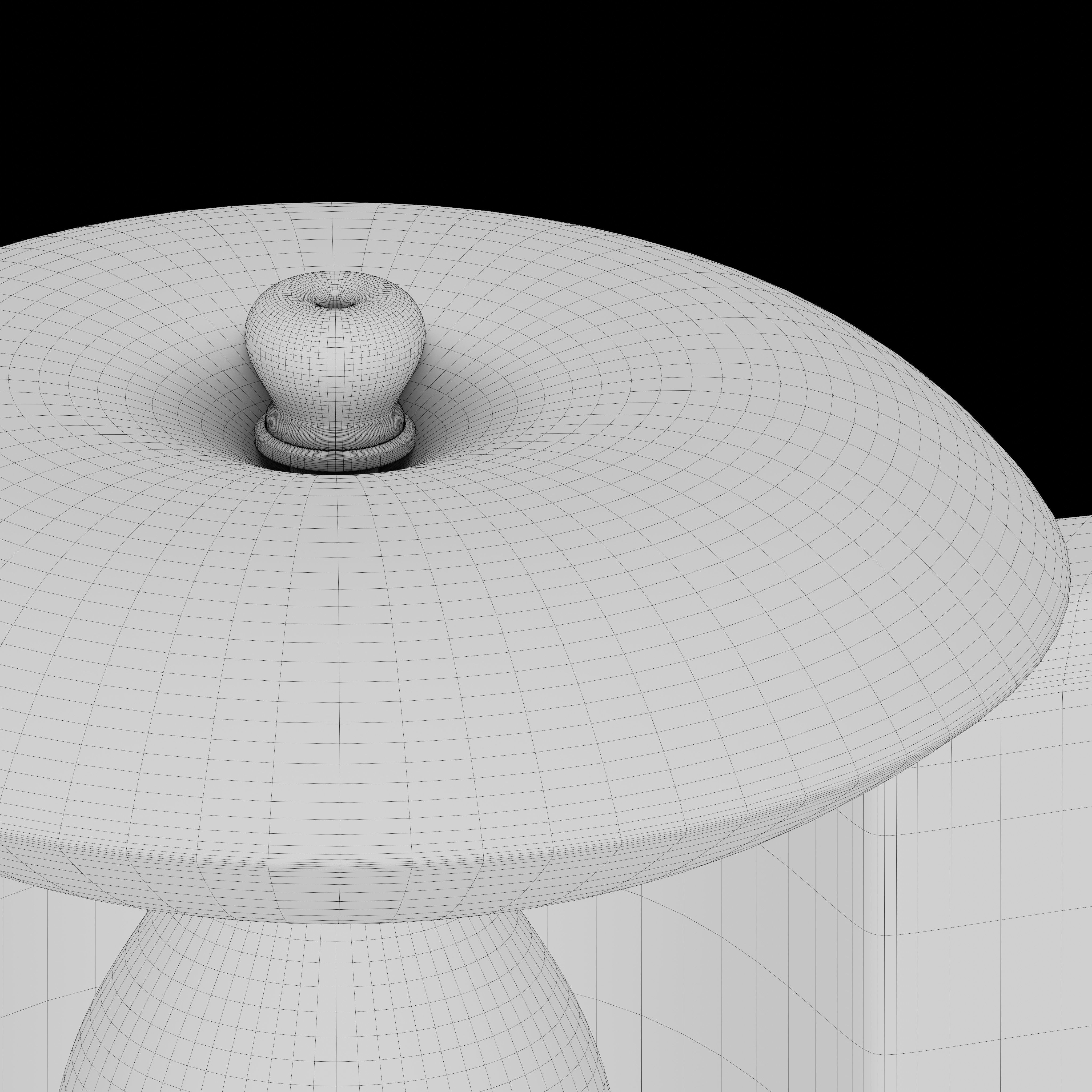 Octagonal mosaic fountain 3D model_7