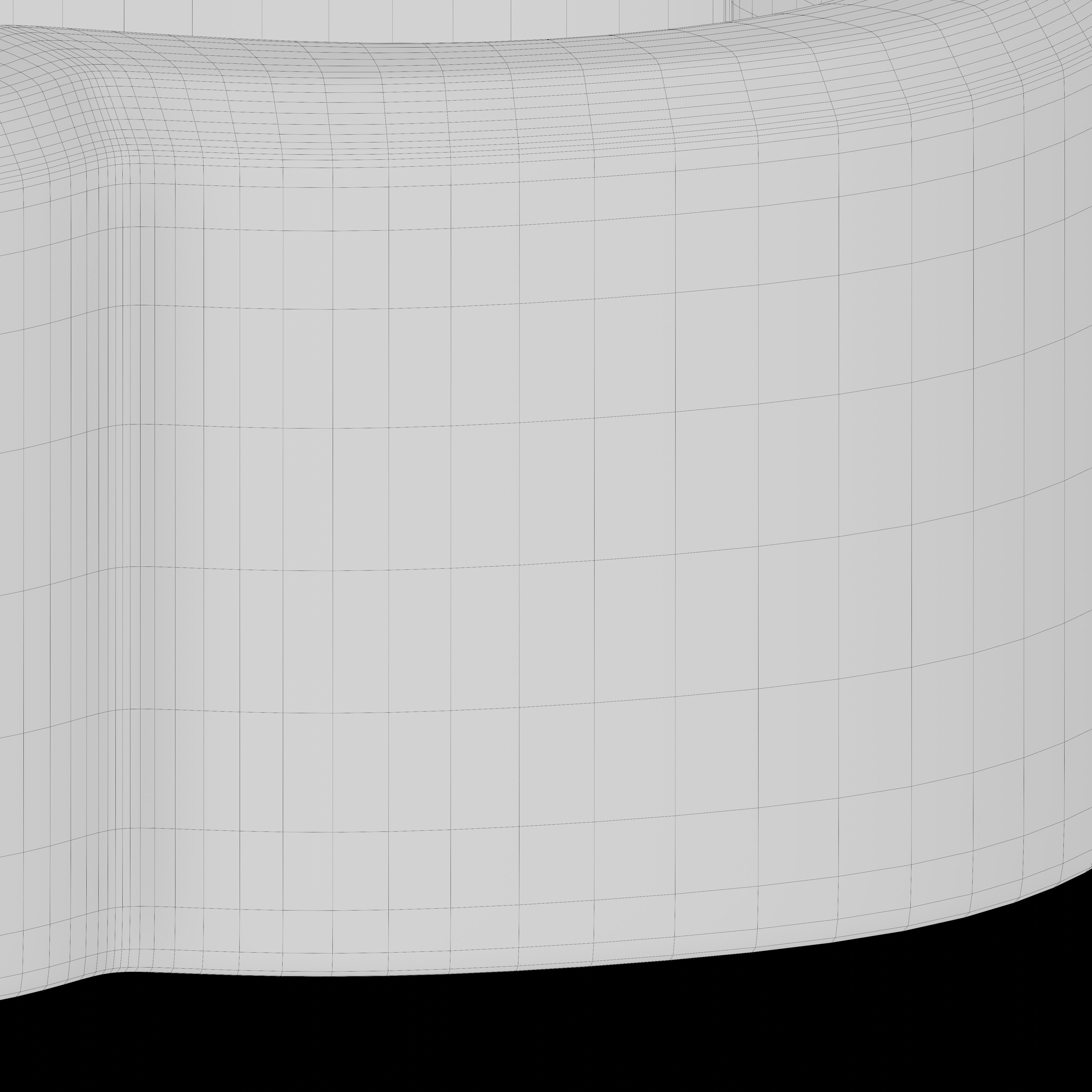 Octagonal mosaic fountain 3D model_9