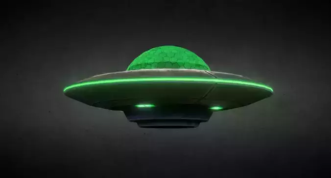 UFO - Spaceship 3D print model 3D model