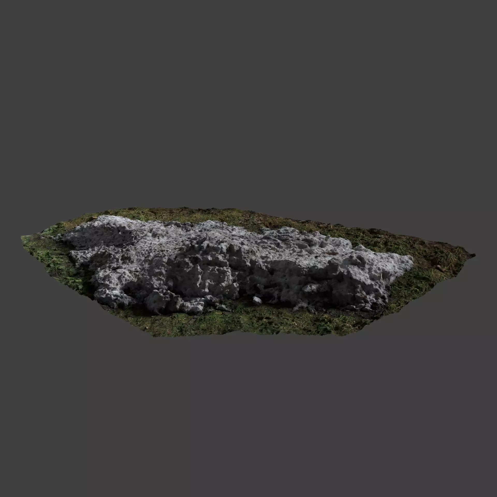 Snow In Field 2 Photoscan 3D model_0