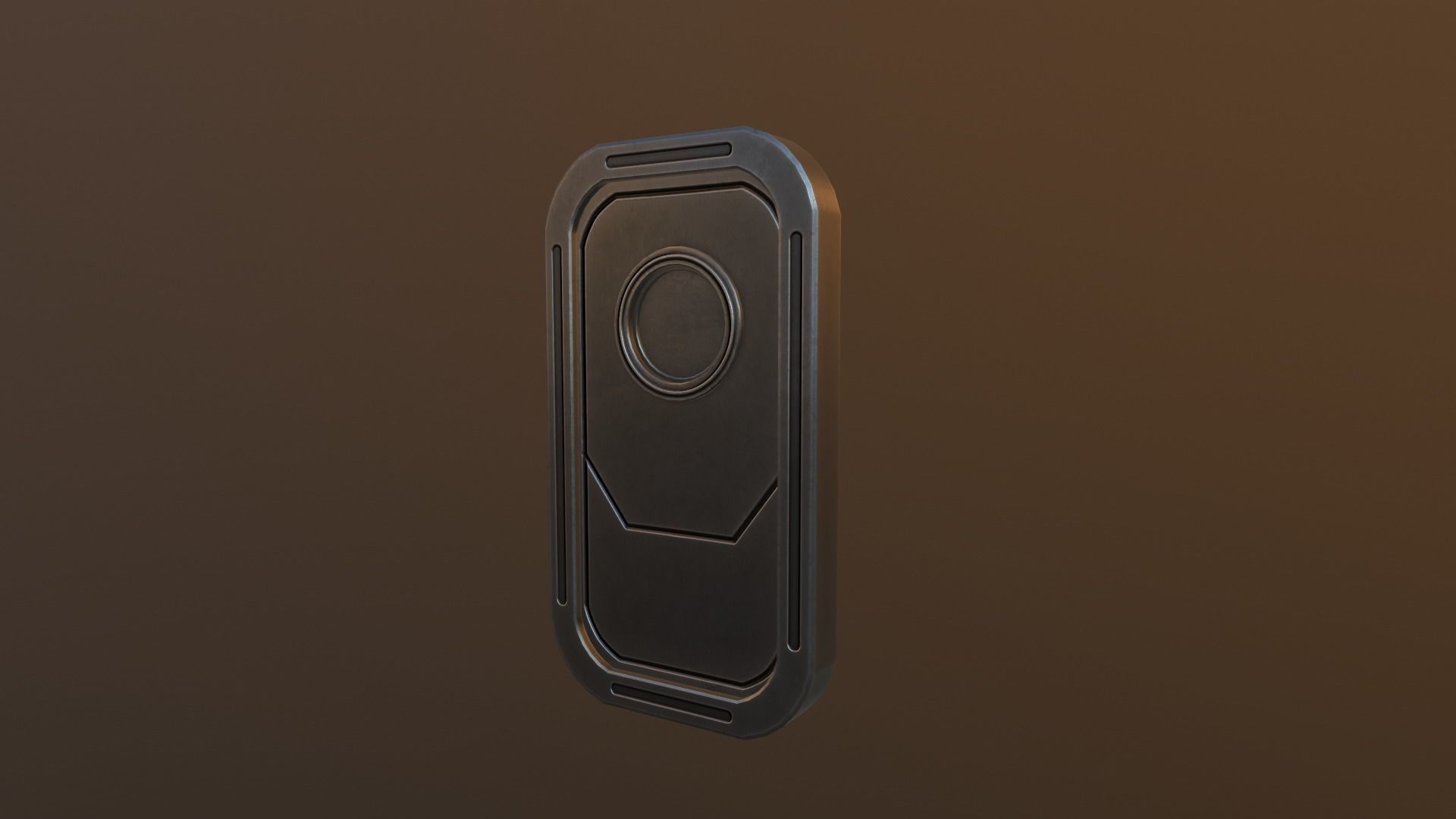 Sci Fi Door Low-poly 3D model_3