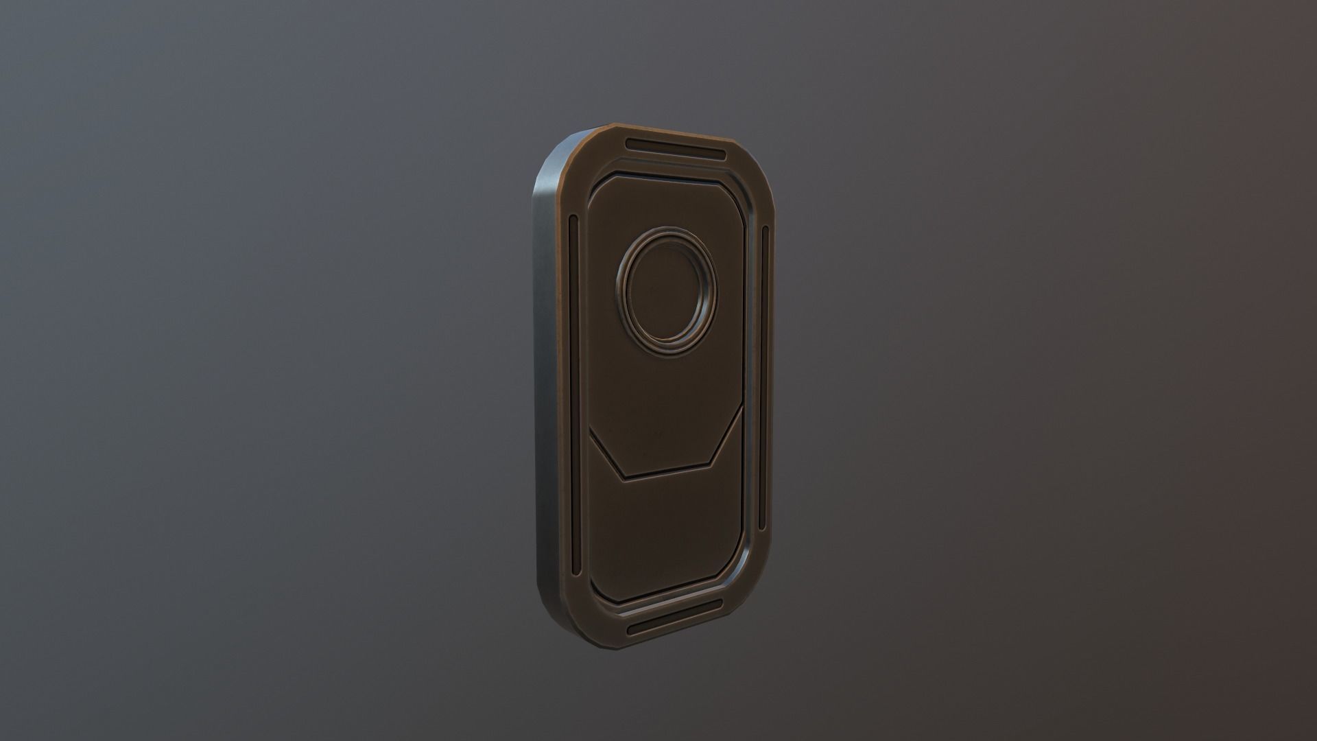 Sci Fi Door Low-poly 3D model_4