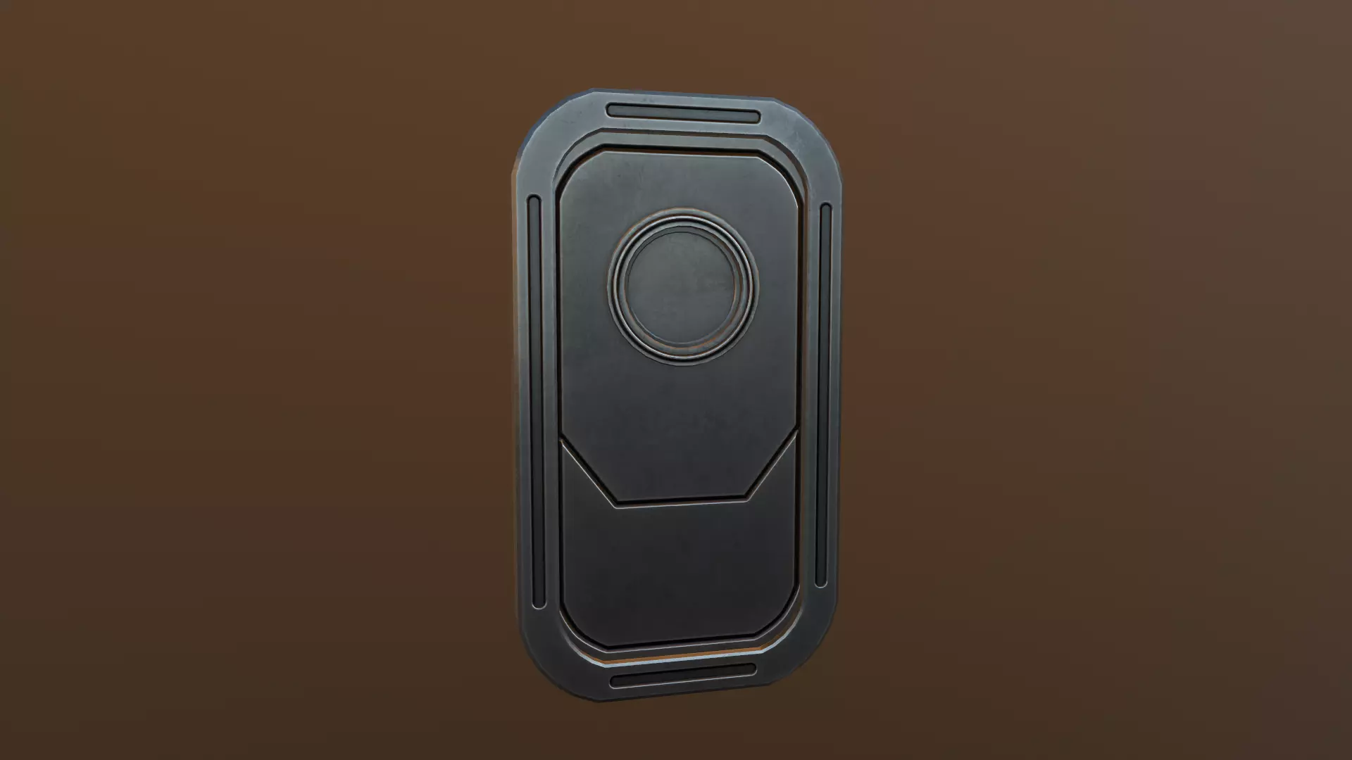 Sci Fi Door Low-poly 3D model_0