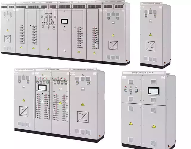 Electrical Cabinets 3D Model Collection
