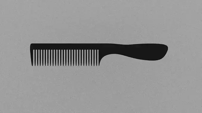 Comb Hair | 3D model - 3D model önizlemesi