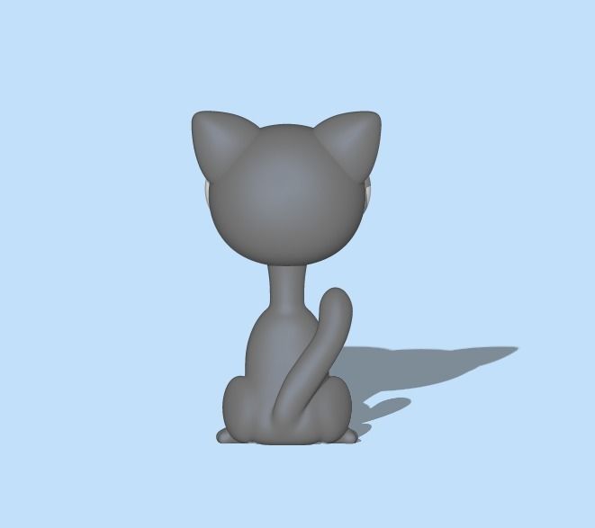 Cat Heart Eyes - Valentine Day 3D print model_2