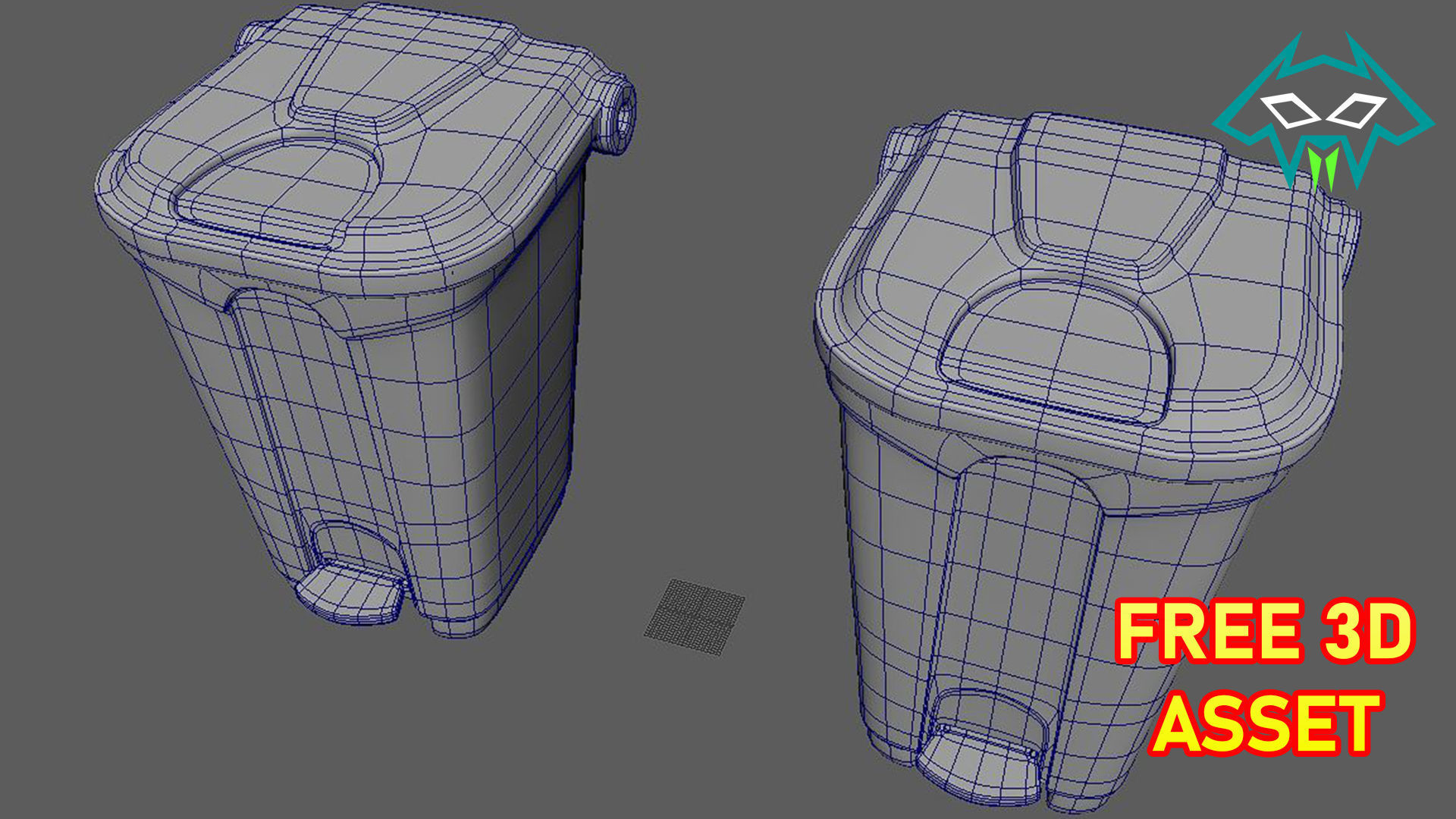 Medical Series - Operating Room - DustBins Free 3D model_5