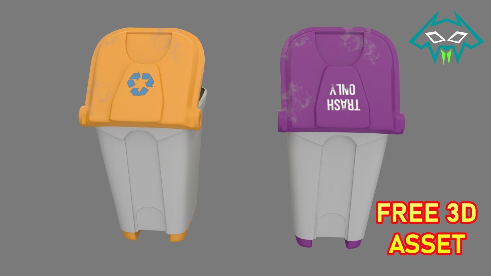 Medical Series - Operating Room - DustBins Free 3D model_2