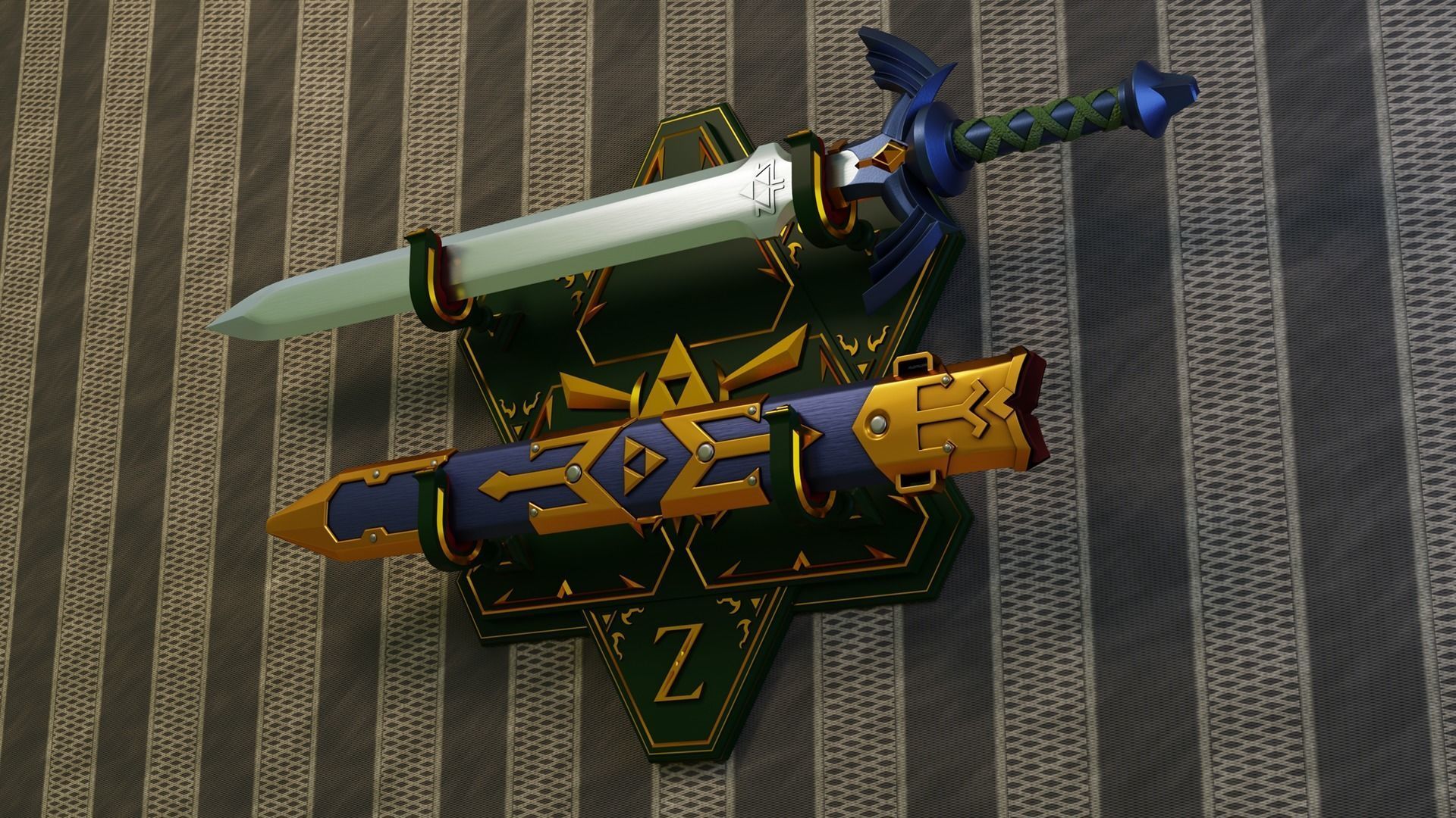 MasterSword Sheath Stand - 3D PRINT READY 3D model_4