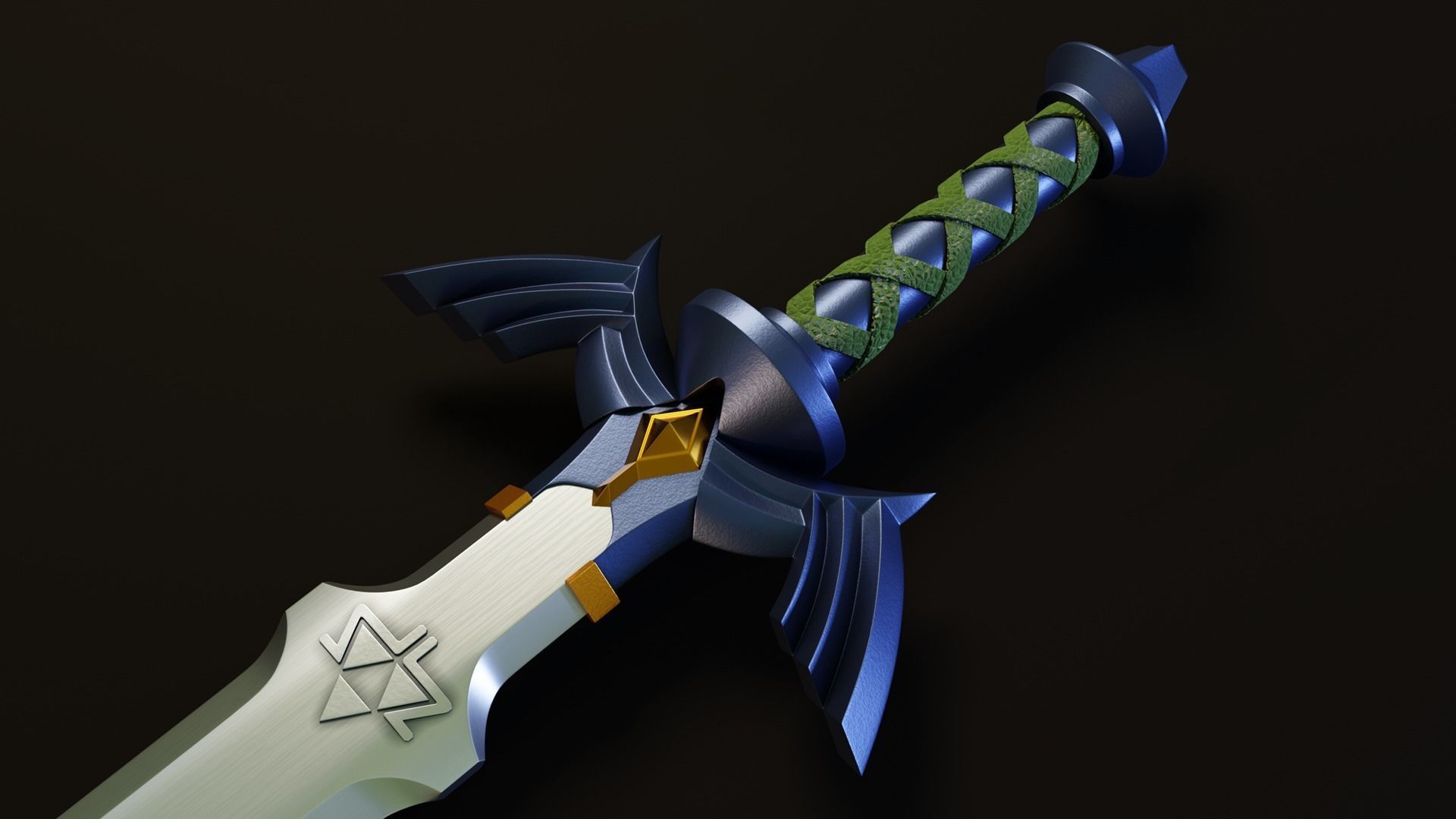 MasterSword Sheath Stand - 3D PRINT READY 3D model_5