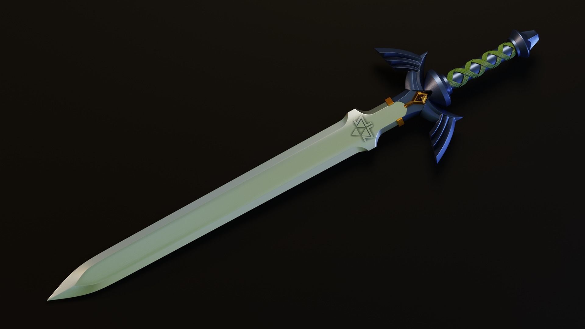 MasterSword Sheath Stand - 3D PRINT READY 3D model_6