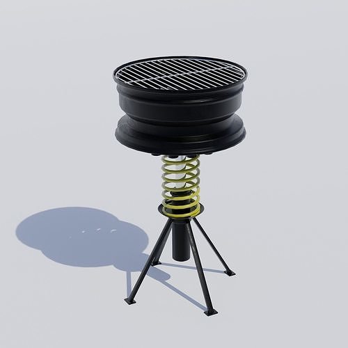 Brazier model from car wheel 3D model