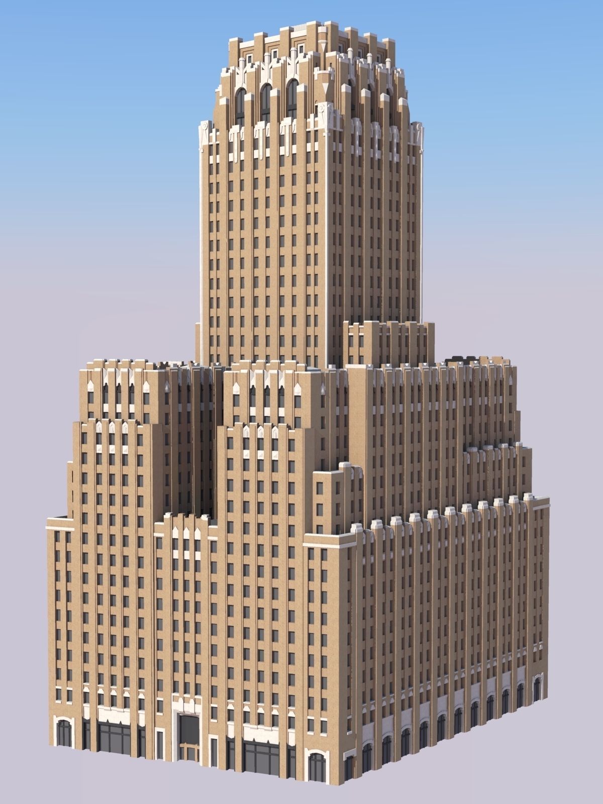 Barclay Vesey Building 3D print model_1