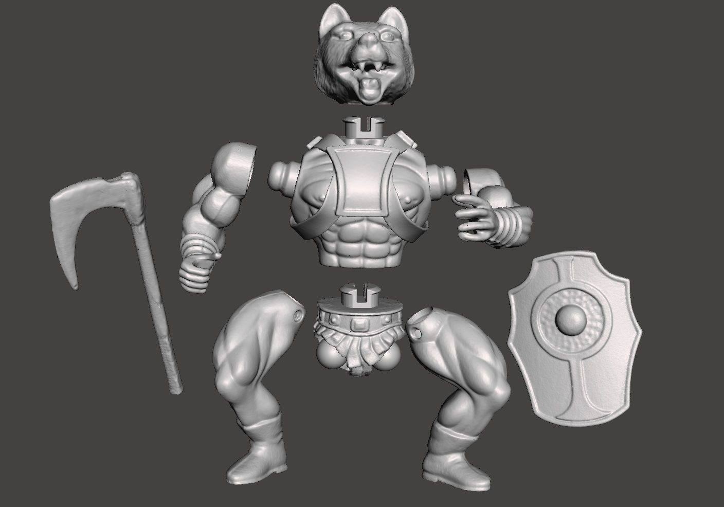 ANUBI VINTAGE GALAXY WARRIOR ACTION FIGURE COMPLETE 3D print model_6