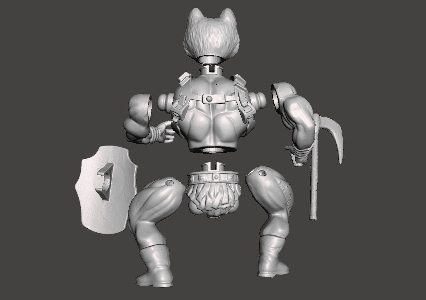 ANUBI VINTAGE GALAXY WARRIOR ACTION FIGURE COMPLETE 3D print model_5