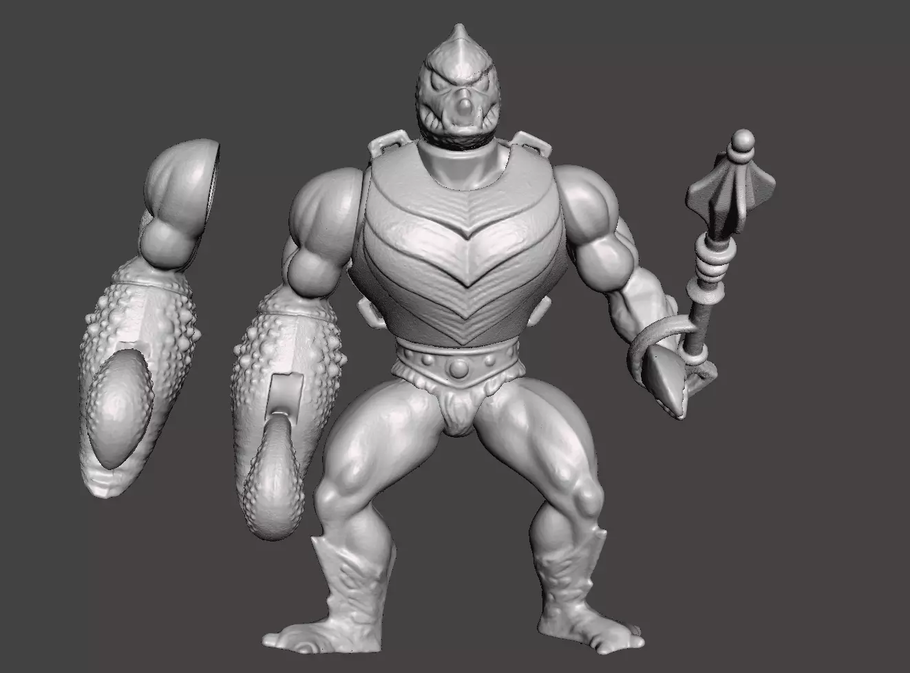 CLAWFUL MOTU VINTAGE ACTION FIGURE COMPLETE 3D print model_0