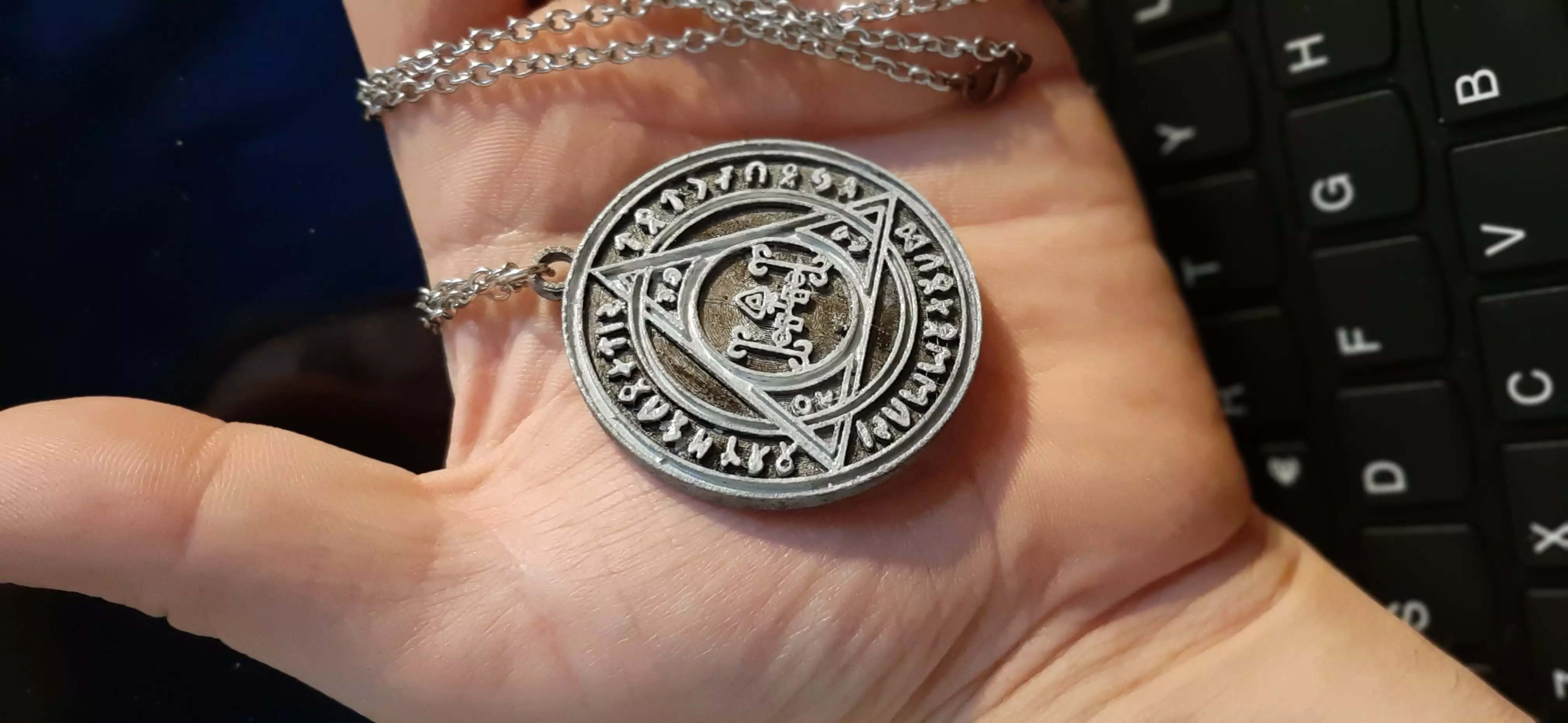 Constantine medallion fan made model 3D print model