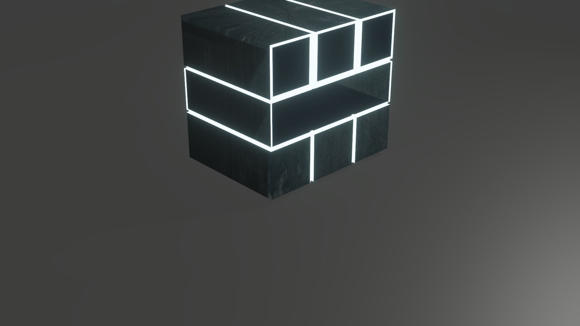 Future Cupiod Low-poly 3D model_3