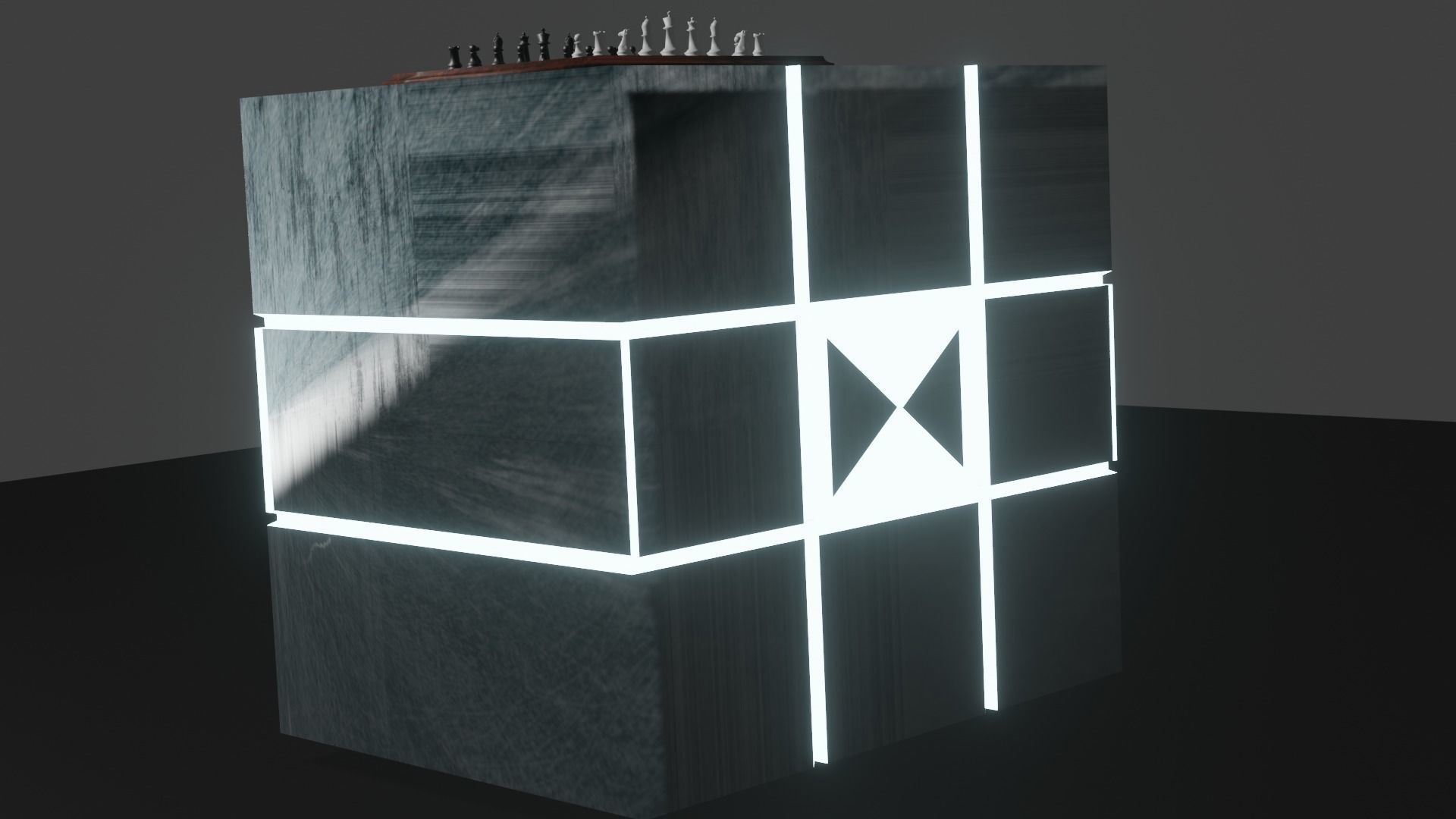 Future Cupiod Low-poly 3D model_1