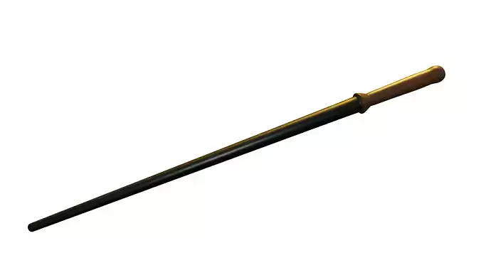 Low Poly Bellatrix Lestrange second wand 3D Model Low-poly 3D model