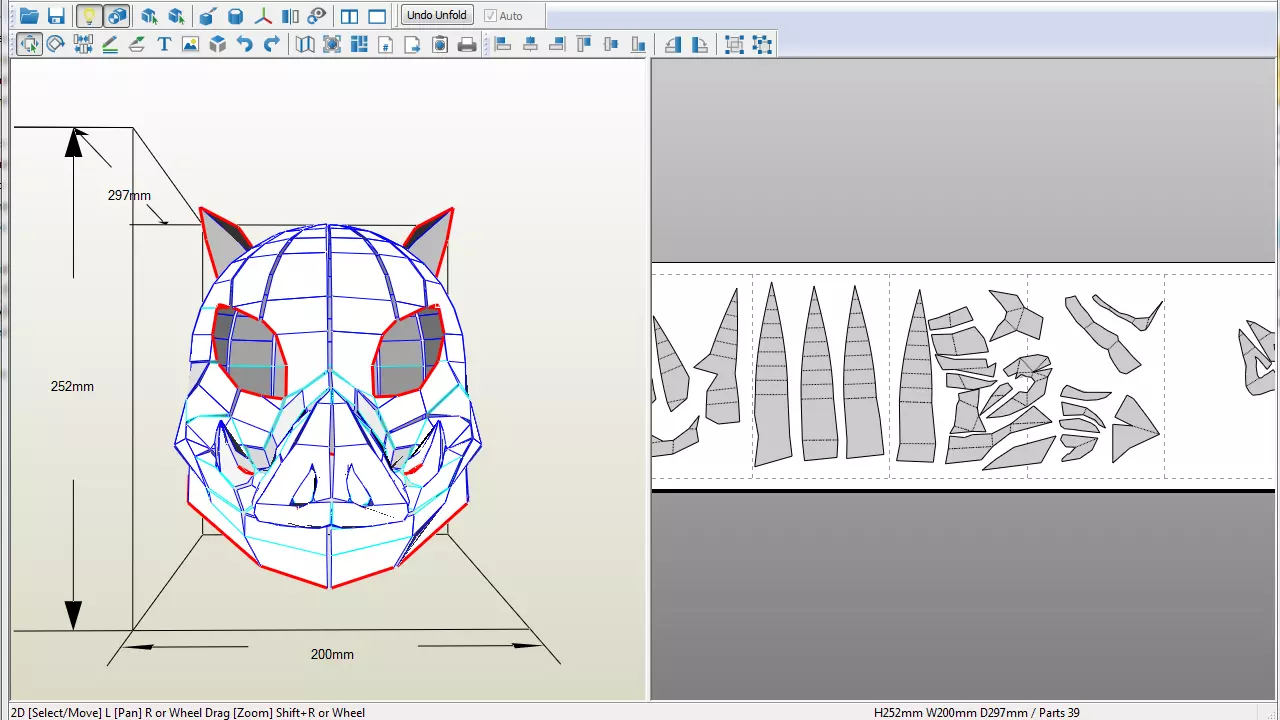 Inosuke Foam Head Template Cosplay Kimetsu No Yaiba Demon Slayer 3D print model