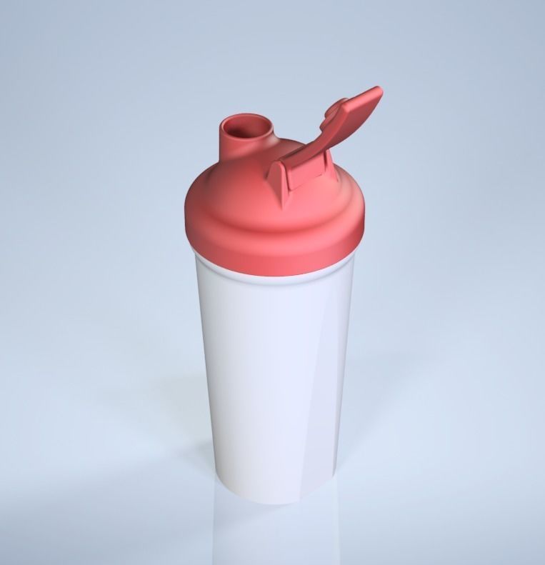 Standard Protein Shaker 3D print model_3