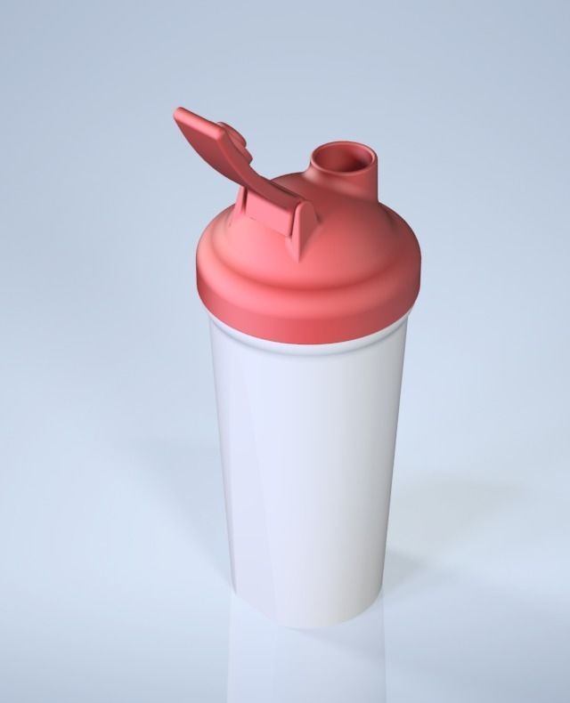 Standard Protein Shaker 3D print model_4