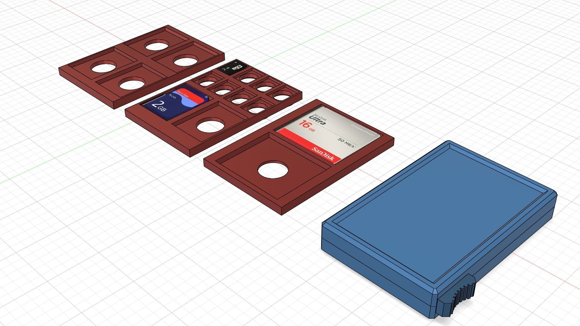 SD NINTENDO SWITCH COMPACT FLASH CARD WALLET 3D print model_1