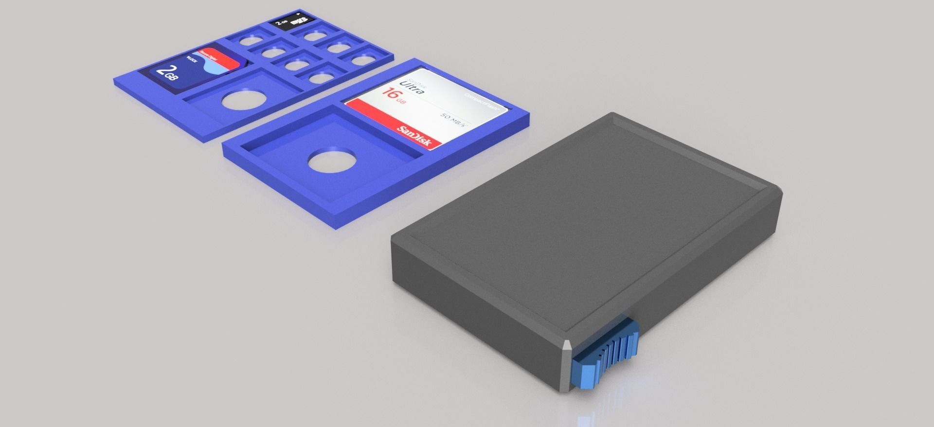 SD NINTENDO SWITCH COMPACT FLASH CARD WALLET 3D print model_10