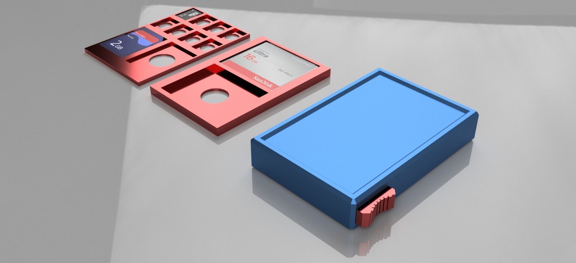 SD NINTENDO SWITCH COMPACT FLASH CARD WALLET 3D print model_4