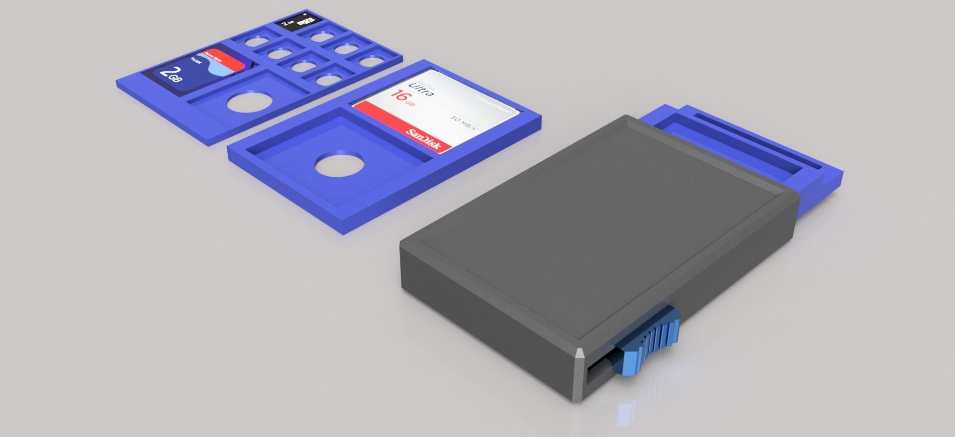 SD NINTENDO SWITCH COMPACT FLASH CARD WALLET 3D print model_9