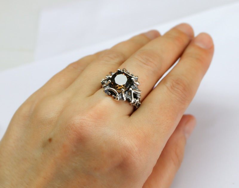 3D ring model sculpted in zBrush 3D print model_3