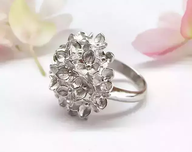 Ring flower bouquet - Stl and obj files ready to print