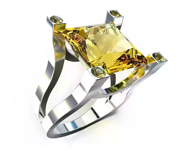 3D ring model - Original jewelry design