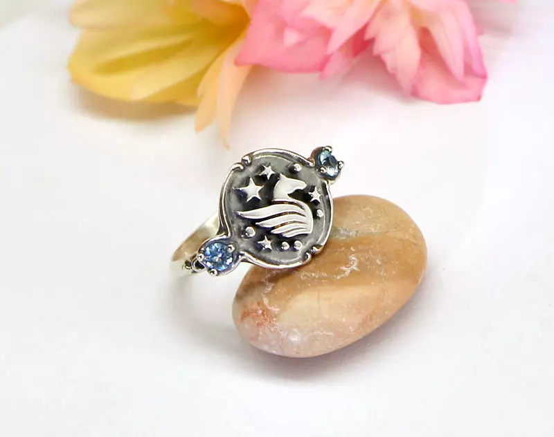 A signet ring with Pegasus - Model for printing - 3D download 3D print model_0