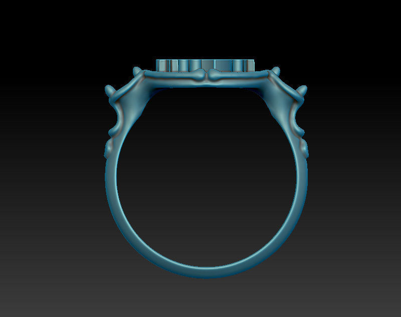 A signet ring with Pegasus - Model for printing - 3D download 3D print model_4