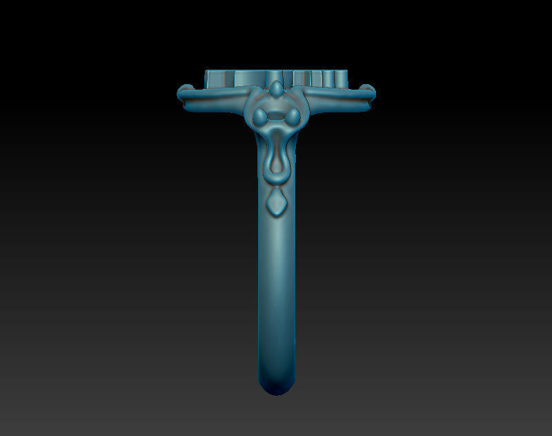 A signet ring with Pegasus - Model for printing - 3D download 3D print model_5