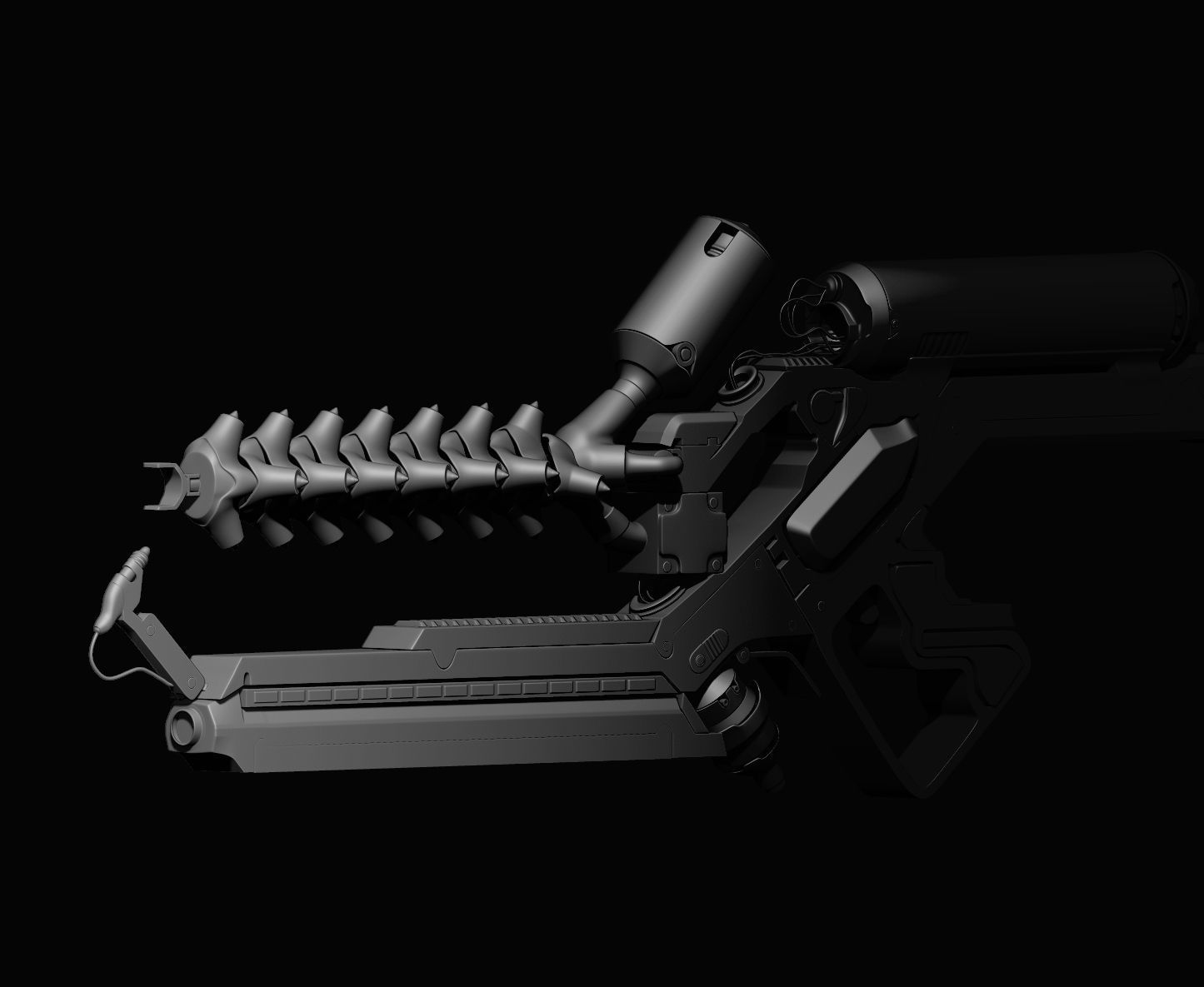 Alien gun 3d print model 3D print model_1